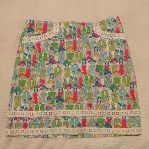 RARE Lilly Pulitzer Roslyn Skirt Giddy Up Derby Women's Size 2